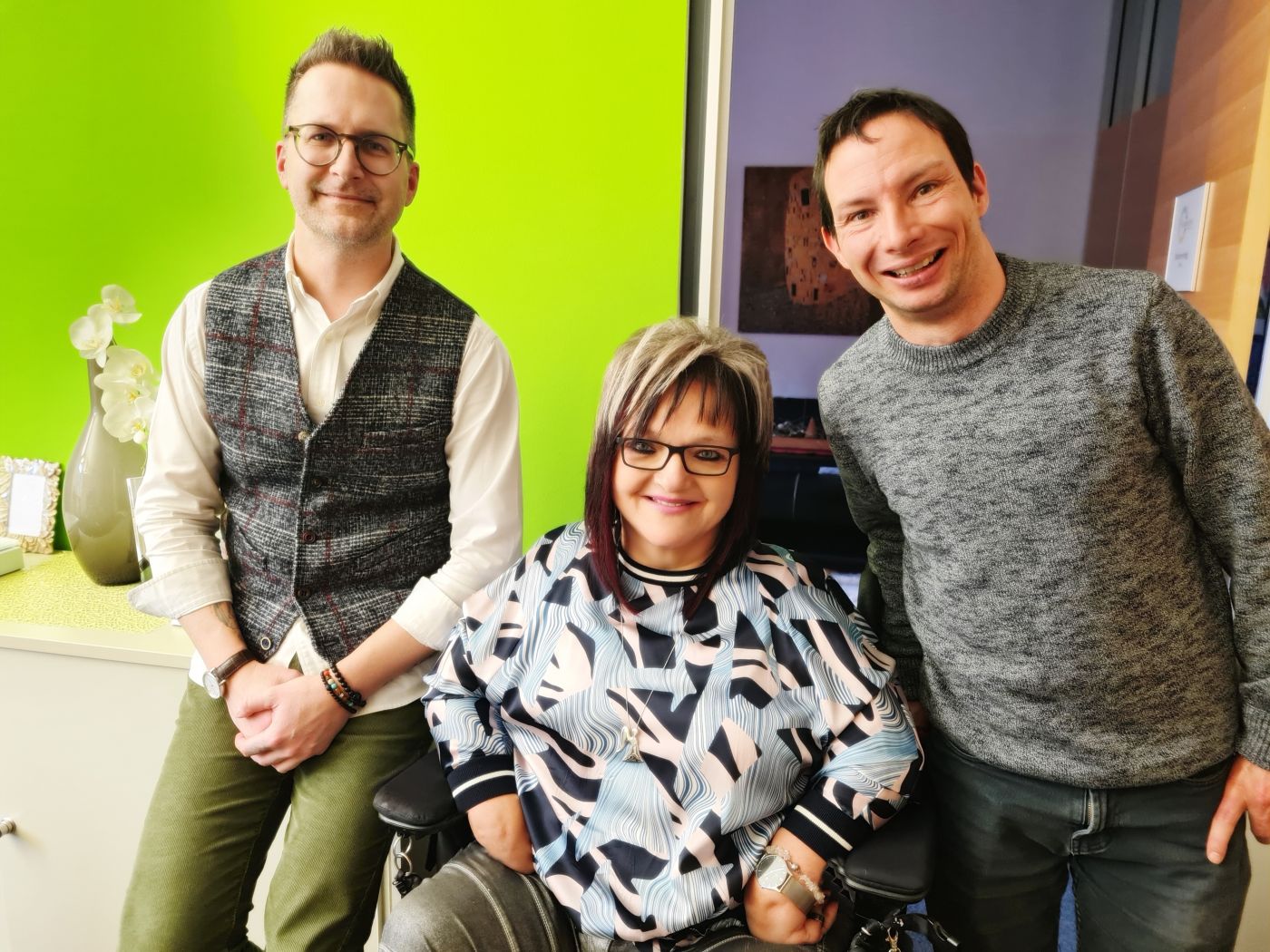 Jurij Pfauser, Marianne Hengl und Philipp Dubsek