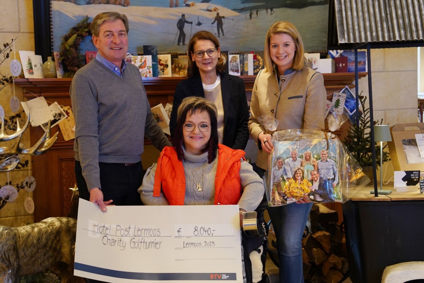 FOTO 1: Franz Dengg, Angelika Dengg, Johanna Dengg und Marianne Hengl; FOTO 2: Elisabeth Dengg, Hannes Kerber und Marianne Hengl