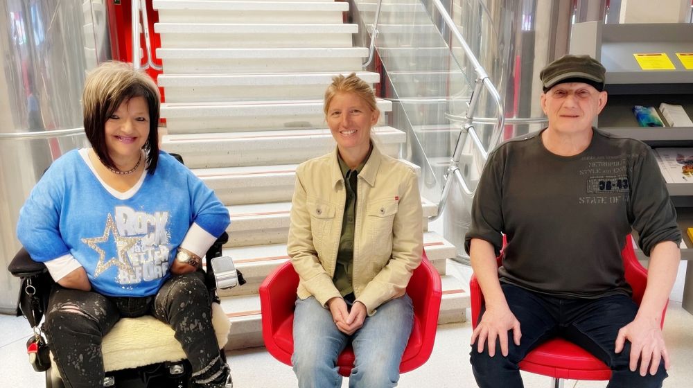 Franziska Krafft ist Gast von Marianne Hengl und Rainer Perle in „Stehaufmenschen“