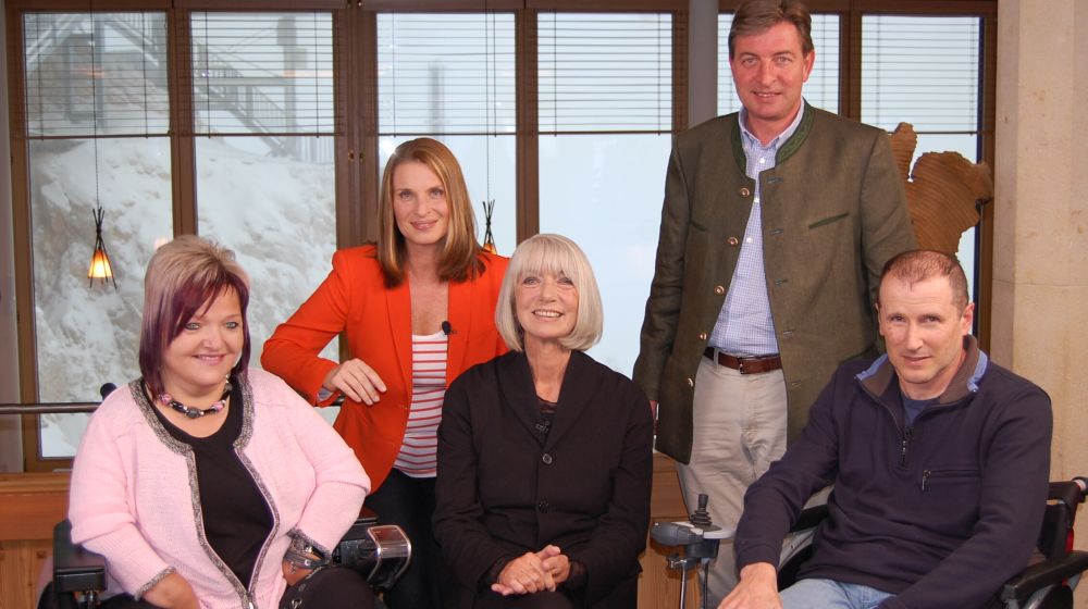 RollOn feiert mit Erika Pluhar und Martin Töchterle - den III. Gipfel-Sieg auf der Zugspitze