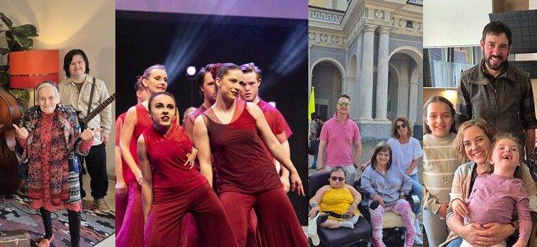 Auf dem Foto zu sehen sind Menschen, die mit dem Team von RollOn Austria 2025 ganz eng verbunden waren