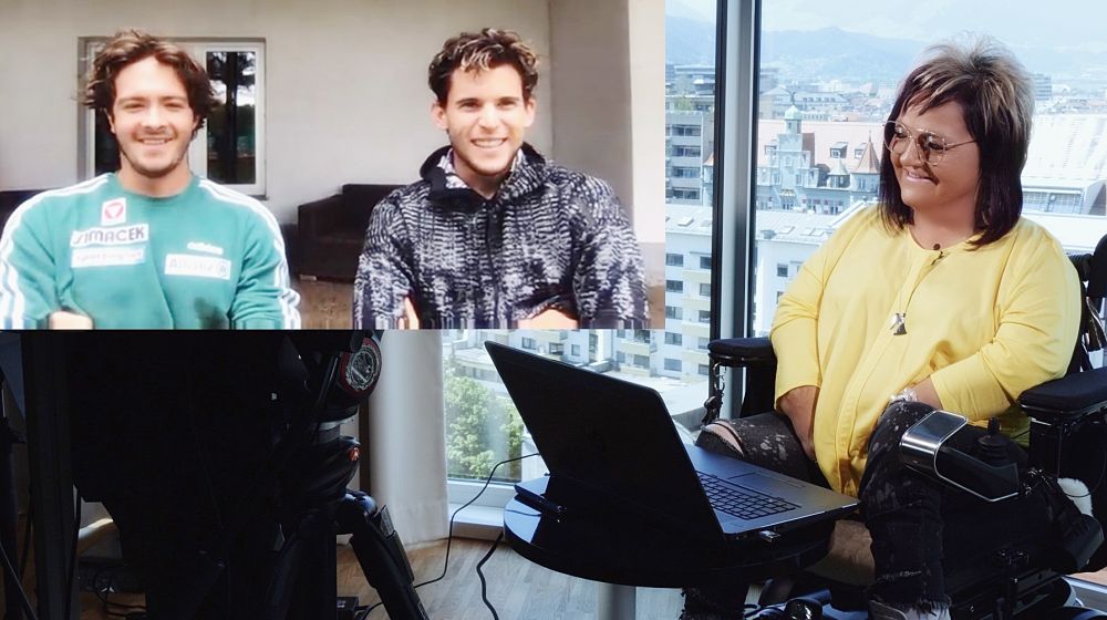Marianne Hengl trifft Dominic Thiem und seinen Freund Nico Langmann - via Skype - über den Dächern von Innsbruck