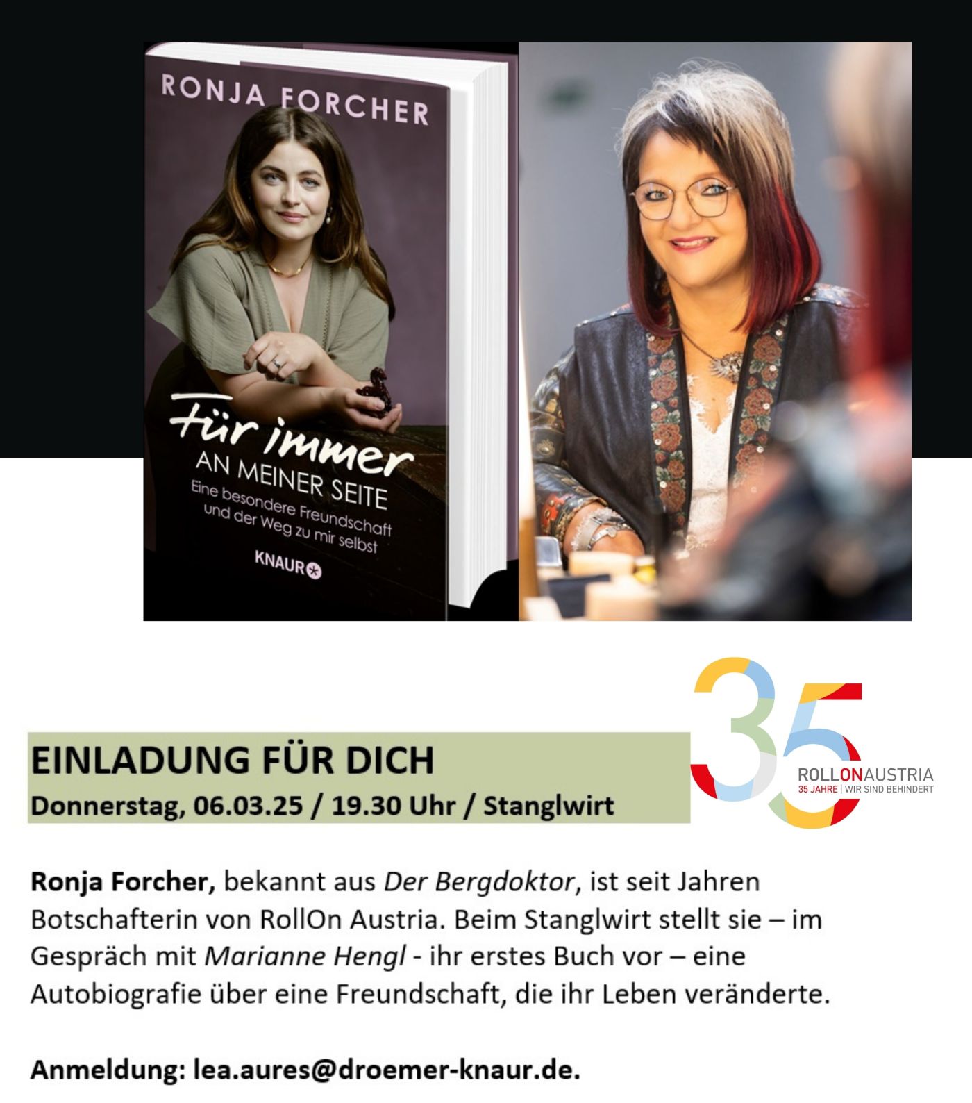 Ronja Forcher und Marianne Hengl