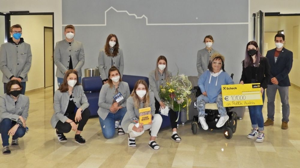 WIW-Projekt der 3AFW HLW Kufstein unterstützt die Behindertenarbeit von RollOn Austria