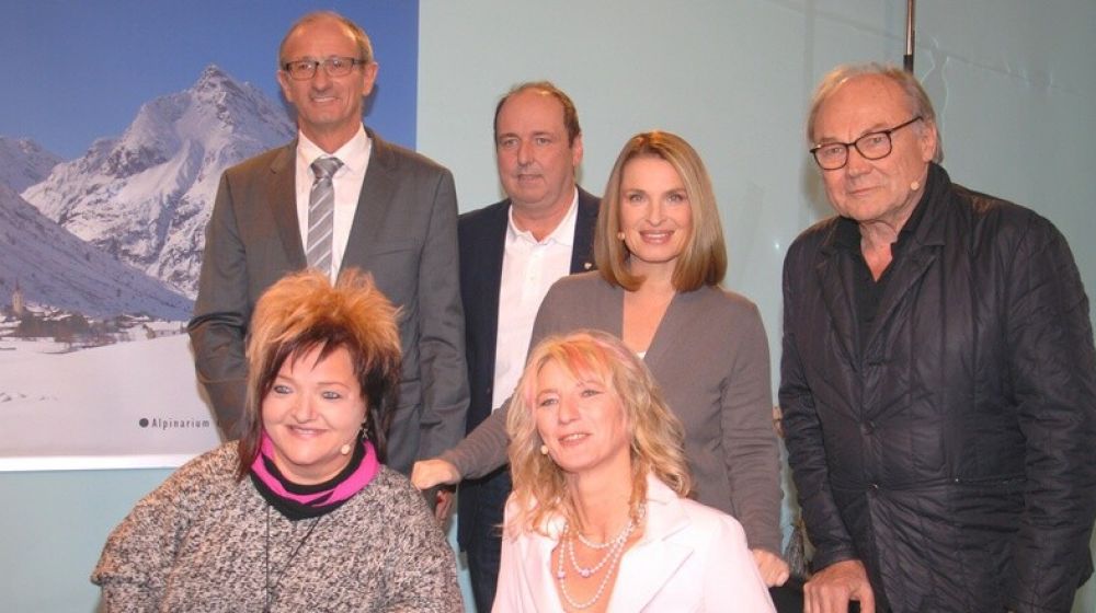 Barbara Stöckl trifft Klaus Maria Brandauer und Silke Naun-Bates beim 15. „Gipfel-Sieg“ in Galtür