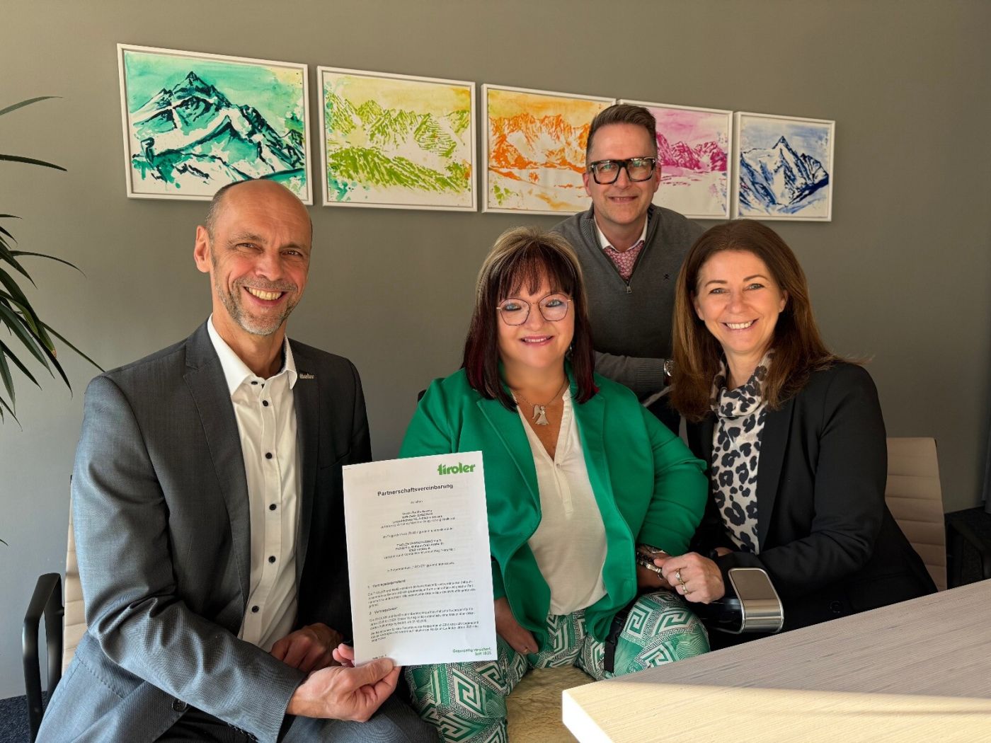 Franz Mair, Marianne Hengl, Jurij Pfauser und Isolde Stieg