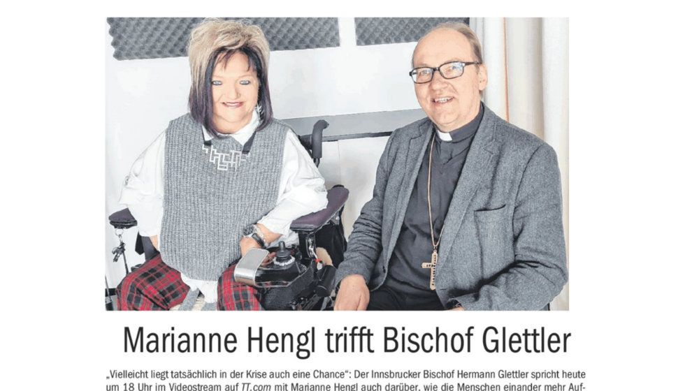 Marianne Hengl trifft Bischof Glettler