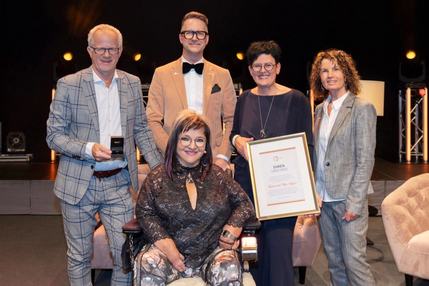 Max Kloger, Marianne Hengl, Jurij Pfauser, Karin Kloger und Andrea Lindner