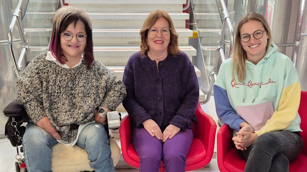 Marianne Hengl, Michaela Neuner und Diana Foidl