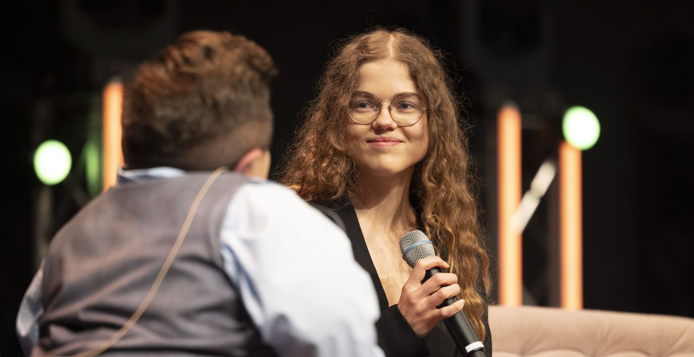Sarah Blaßnig bei der RollOn Gala
